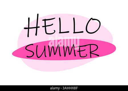 Greeting summer with bright colors and fun vibes Stock Vector