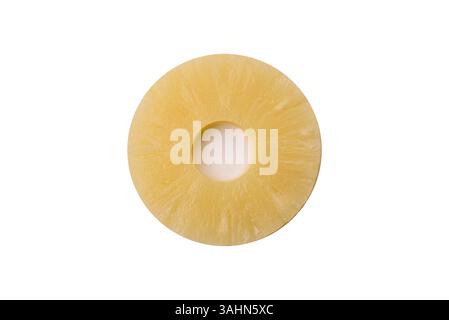 Tropical fruit pineapple in rings or slices tinned sweet yellow colour Stock Photo