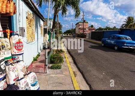 Varadero, Cuba, Republic of Cuba, Caribbean, Varadero street, street, road, car, cars, Cuban cars, Cuba car, Varadero cars, Varadero road, Stock Photo