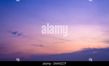 Bright sunset Paradise and cloud, Beautiful sky at twilight times on sea, Beautiful sky at sunset time, Colorful cloud and sky use for wallpaper or ba Stock Photo