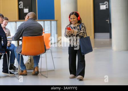 Students with disabilities at university Stock Photo