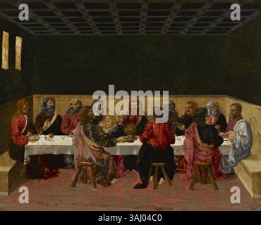 A painting of the Last Supper depicting Christ’s final meal with his ...