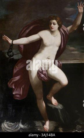 This painting by Guido Reni, created after 1605, depicts the biblical ...