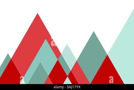 Abstract geometric mountain background with triangles Stock Vector