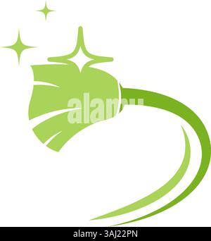 Cleaning service logo design template Stock Vector