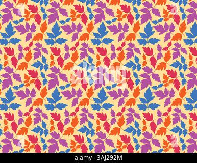 Colorful Foliage Background for Seasonal Designs Stock Vector