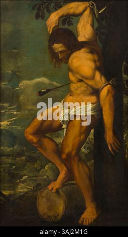 Painting titled 'The Martyrdom of Saint Sebastian' by Antonio del ...