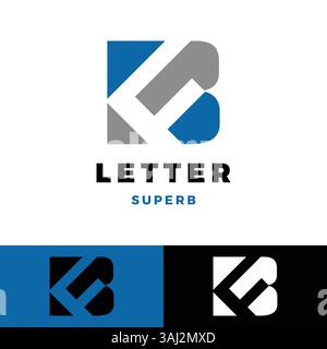 initial letter bf icon logo design template Stock Vector