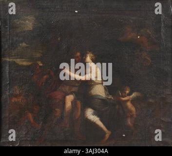 Venus and Adonis, an oil painting created by Michael Cross between 1625 ...