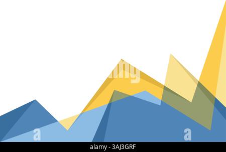 Abstract Mountain With Geometric Style Background Stock Vector