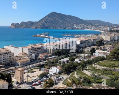 View of Altea from the old town Stock Photo