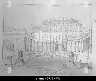 This lithograph by Antonio Basoli, created between 1800 and 1810 ...