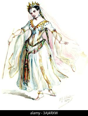 Rottouched Character This costume design by Alfred Albert for the opera 'La Magicienne ...