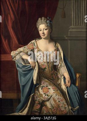 This 18th-century portrait depicts Madeleine-Angélique de