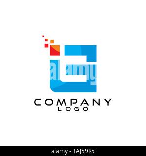 IG, GI, LG, GL letter tech, ict, it logo design vector Stock Vector