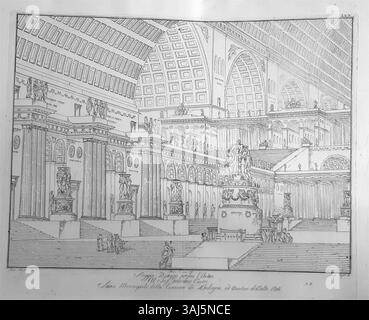 This lithograph by Antonio Basoli, created between 1800 and 1810 ...