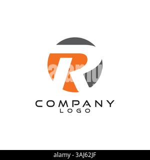 abstract letter R, rr logo design vector Stock Vector