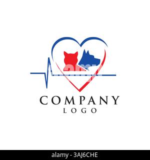pet care logo vector Stock Vector