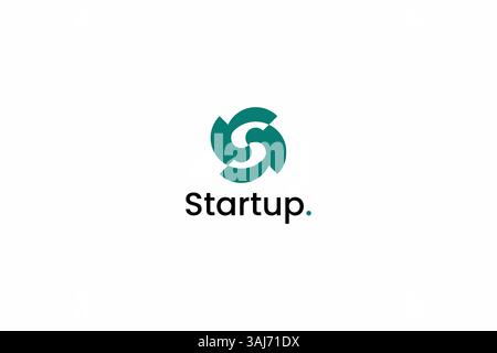 Abstract Modern Letter S Logo Business Brand Innovation Technology for Start Up Developer App and Software Stock Vector