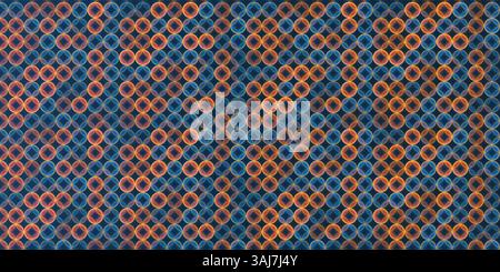 Abstract Partially Faded Spotted Pattern, Small Circular Gradient Shapes, Spots of Random Sizes and Changing Colors of Blue, Brown, Red and Orange - G Stock Vector