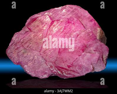 Corundum var. Ruby, Myanmar, Burma Stock Photo