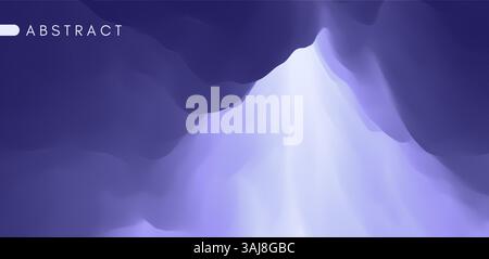 Sky with clouds. Sun rays bursting through the clouds. 3d vector Illustration. Stock Vector