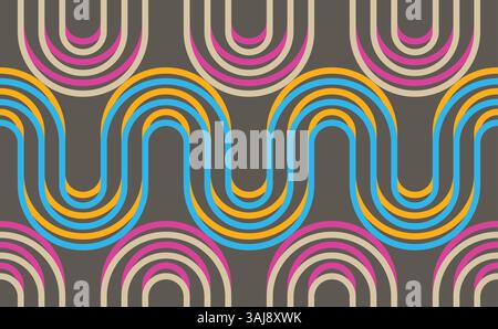 Vector seamless pattern. Simple geometrical design. Abstract background for textile, wrapper and wallpaper. Stock Vector