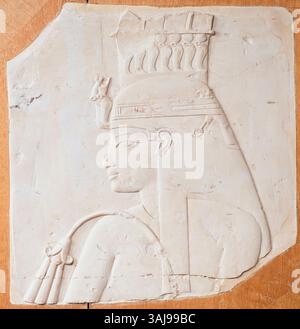 Bas Relief Sculpture Depicting Queen Tiye Wife Of Amenhotep III From bas-relief-sculpture-depicting-queen-tiye-wife-of-amenhotep-iii-from