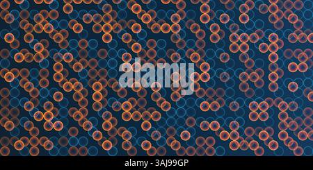 Abstract Partially Faded Spotted Pattern, Small Circular Gradient Shapes, Spots of Random Sizes and Changing Colors of Blue, Brown, Red and Orange - G Stock Vector