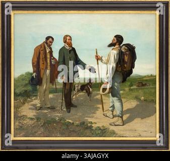 Courbet Gustave - Portrait of Alfred Bruyas (Painting Solution Stock ...