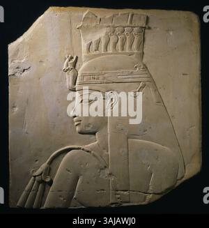 Bas Relief Sculpture Depicting Queen Teje Wife Of Amenhotep III From bas-relief-sculpture-depicting-queen-teje-wife-of-amenhotep-iii-from