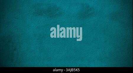 Blue green decorative abstract background. Texture of plastered concrete wall. Grunge background. The combination of the texture of a grainy rough Stock Photo