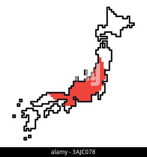 Pixelated world map icons in 8-bit style, featuring over 190 countries. Perfect for digital art, educational projects, and themed designs. Stock Vector