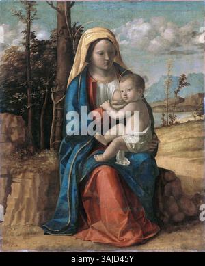 An Italian Renaissance painting depicting the Madonna and Child ...