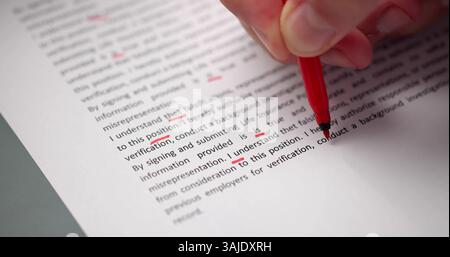 Book Script Edit And Paper Text Proofreading Stock Photo