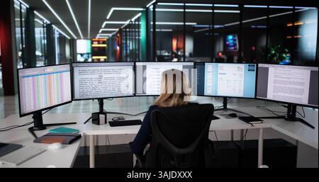An Accountant Is Editing A Financial Document For Accuracy And Clarity. Stock Photo