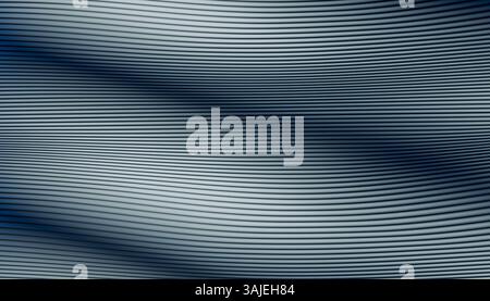 Elegant dark waves create flowing motion on stylish abstract background. Smooth curves and soft lighting give modern futuristic look, presentation, ad Stock Photo