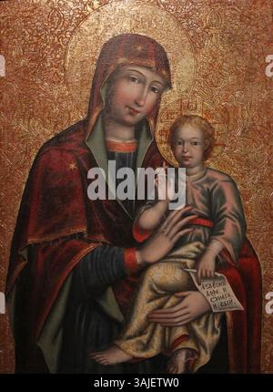 This artwork from the Byzantine Museum depicts a Deesis scene alongside ...