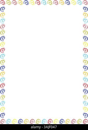 Rectangle Shell Frame Drawing Seashell rectangle frame. Vector graphic line ink illustration of ...