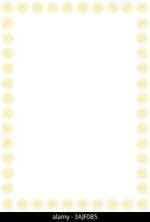 Star rectangle frame. Sunburst explosion star. Frame with empty space for your text. Baby shower design Stock Vector