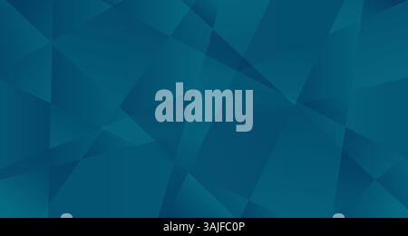 Geometric teal background. Abstract design with overlapping teal shapes, creating a dynamic and modern look. The rich color and angular forms. Stock Vector