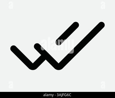 Double Tick Icon Verification Checkmark Two Ticks Confirmation Read Receipt Message Sent Test Messages Chat Sign Symbol Vector Black White Stock Vector