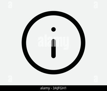 Info Round Button Information Circle Symbol Icon Help Desk Guidance Support Center Customer Service Call Question Queries Balck White Outline Line Sha Stock Vector
