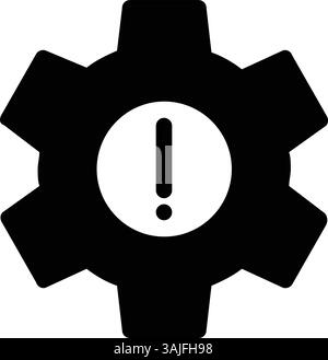 Risk management, warning icon. Vector illustration Stock Vector Image ...