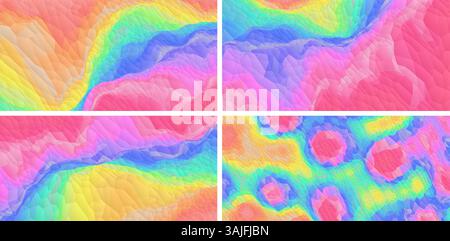 Polygonal mosaic with colour gradient. Abstact creased texture.  Creative background with polygonal pattern. 3D vector illustration for brochure, post Stock Vector