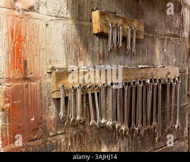 A set of combination spanners Stock Photo