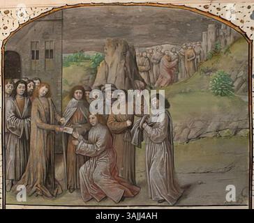 Ancient Rome Execution This manuscript from the Roman Empire period depicts the scene of a ...
