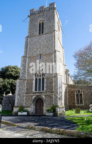 St Mary's Parish Church, Steeple End, Halesworth, Suffolk, England, UK - St Mary's Halesworth Stock Photo