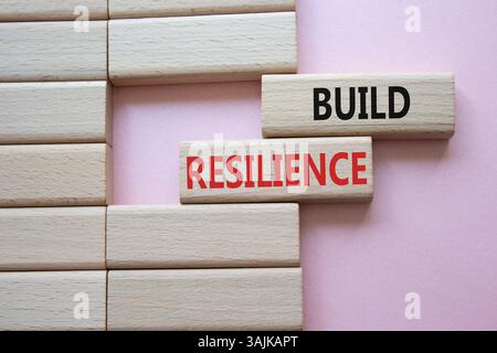How to build resilience symbol. Concept words How to build resilience ...