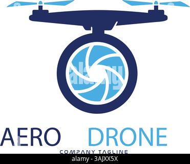 Aero Drone Logo Vectors Stock Vector